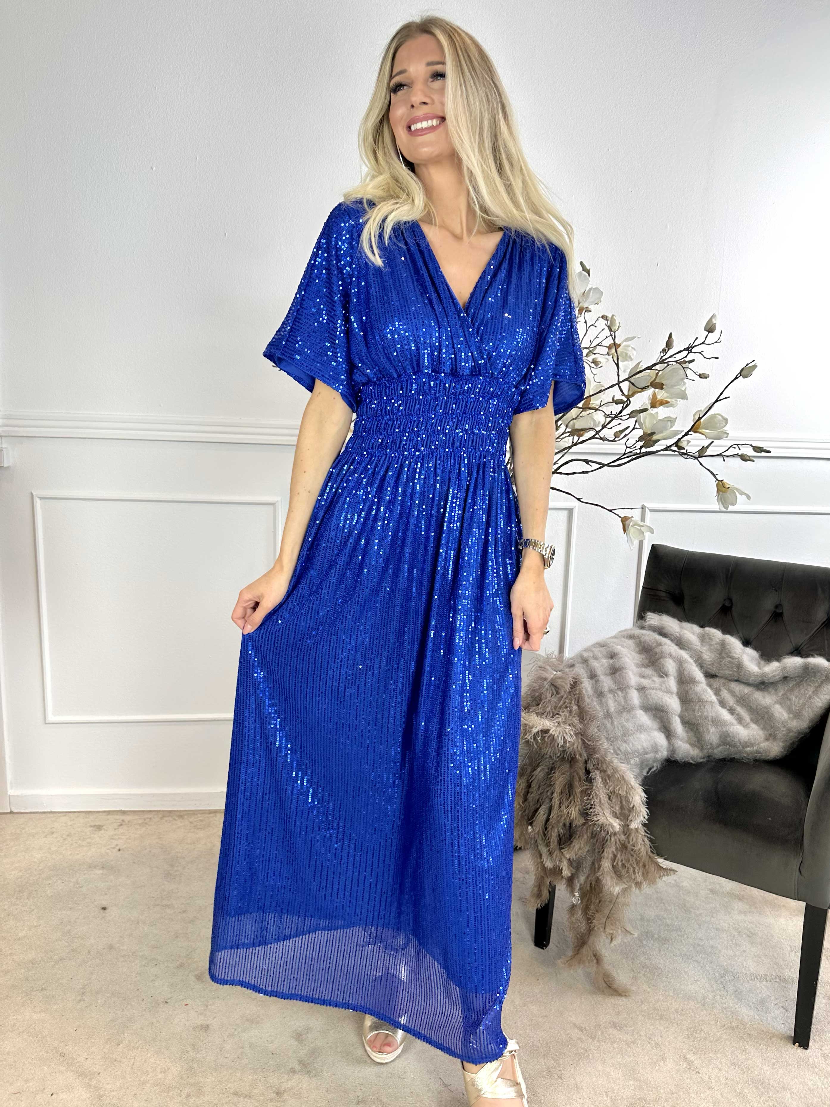 Pams Glitter - Lang smuk kjole med pailletter